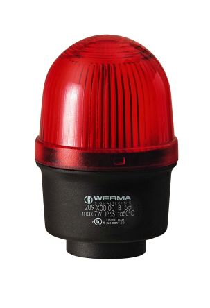 Werma Indicador Luminoso Serie 209, Efecto Luz Continua, LED, Transparente, Alim. 12 → 240 V