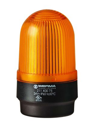 Werma 211, LED, Dauer Signalleuchte Gelb, 115 V
