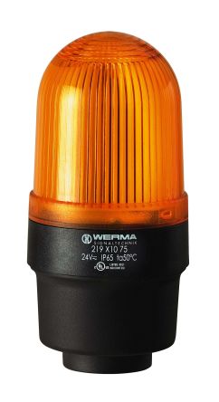Werma Indicador Luminoso Serie 219, Efecto Luz Continua, LED, Amarillo, Alim. 24 V