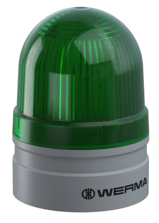 Werma Modulo Luminoso Lampeggiante, Xeno, Verde, 12 V