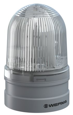 Werma Indicador Luminoso Serie 261, Efecto Giratorio, LED, Transparente, Alim. 12→24 V