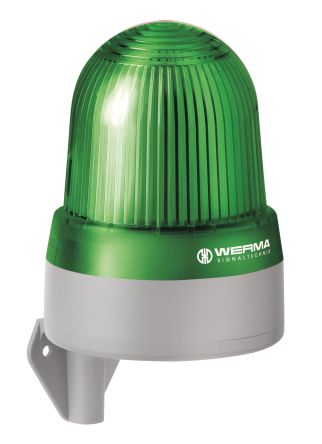 Werma 432 LED, Ununterbrochenes Licht-Licht Alarm-Leuchtmelder Grün, 115 → 230 V