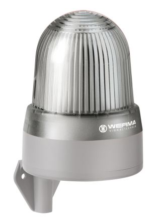 Werma 432 LED, Ununterbrochenes Licht-Licht Alarm-Leuchtmelder Klar, 115 → 230 V