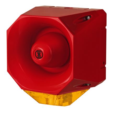 Werma 442 Xenon Blitz-Licht Alarm-Leuchtmelder Rot/Gelb, 115 → 230 V