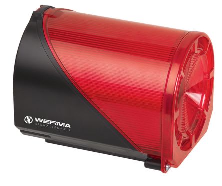 Werma 444 LED Blitz-Licht Alarm-Leuchtmelder Rot, 230 V