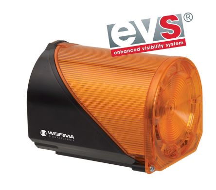 Werma 444 LED, EVS-Licht Alarm-Leuchtmelder Gelb, 230 V