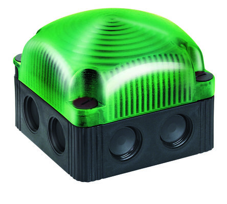 Werma 853 Series Green EVS Beacon, 115 → 230 V, Base Mount/ Wall Mount, LED Bulb