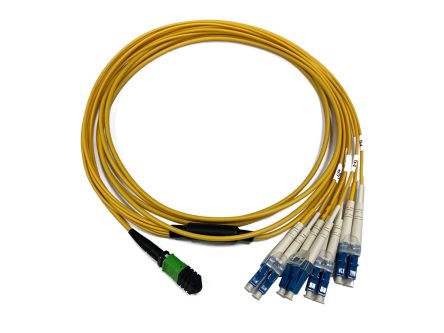 Molex Cable De Fibra óptica De 8 Núcleos, Con A: MPO, Con B: LC X 4, Long. 3m