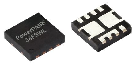 Vishay Dual N-Channel MOSFET, 125 A, 30 V, 12-Pin PowerPAIR 3 X 3FS SIZF5300DT-T1-GE3