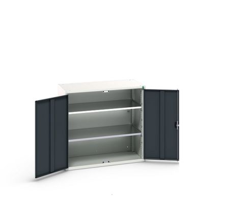 Bott Schrank, Typ Schrank Mit Ablage, Bodenmontage, 2 Tür/en, 2 Regal/e, Verriegelbar, Stahl