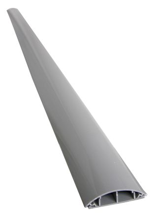 RS PRO Protège Câble, Ø Interne: 17 X 10mm, Long. 2m, PVC Gris
