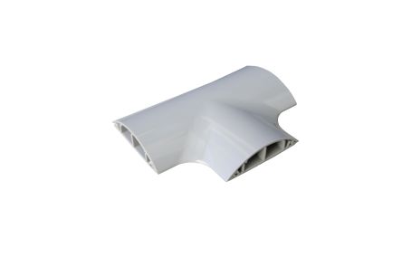 RS PRO Kabelabdeckung, Kabelbrücke, Innen-Ø 17 X 10mm 17 X 10mm, 70 Mm X 135mm PVC, Grau 2-kanalig