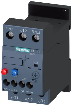 Siemens SIRIUS 3RB Überlastrelais 45 KW, 3P 1 NC (Öffner)/1 NO (Schließer) / 4 A
