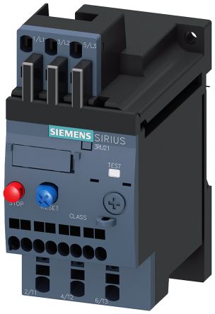 Siemens Contactor Relay 1NC/1NO, 28 A F.L.C, 3 A Contact Rating, 22 KW, 3P, SIRIUS 3RU