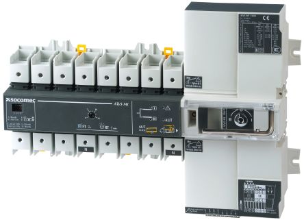 Socomec 4P Pole DIN Rail Switch Disconnector - 100A Maximum Current