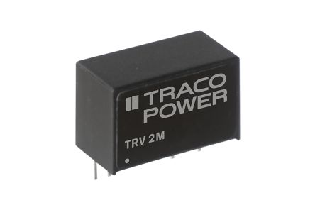 TRACOPOWER Convertisseur DC-DC, TRV 2M, Montage Sur CI, 2W, 1 Sortie, 3.3V C.c., 600mA