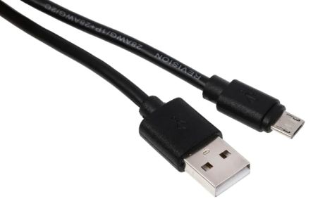RS PRO USB-Kabel, USBA / Mini-USB B, 2m USB 2.0 Schwarz