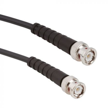 Amphenol RF Cable Coaxial RG58, 50 Ω, Con. A: BNC, Macho, Con. B: BNC, Macho Negro