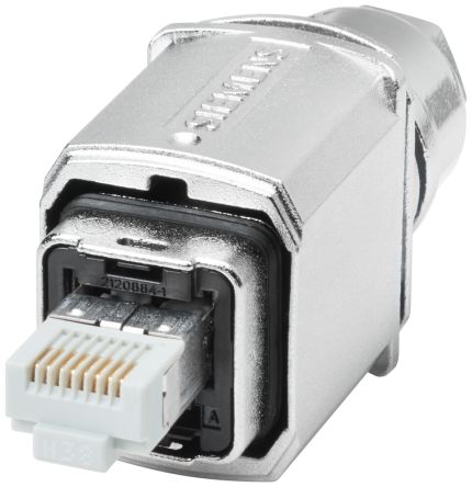 Siemens Cat.6a Ethernet-Steckverbinder LWL-Steckverbinder, 4 X 2-Port 8-polig, Kabelmontage