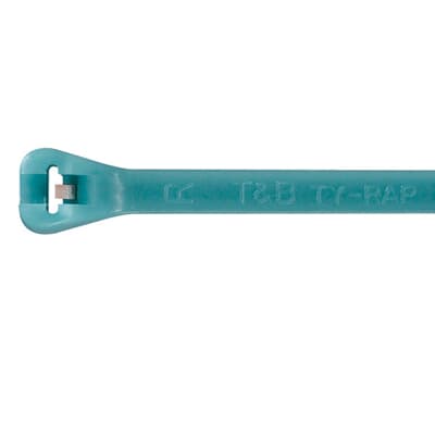 ABB Cable Ties, Cable Tray, 375mm X 4.3 Mm, Aqua Fluoropolymer