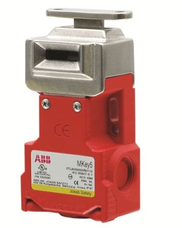 ABB 2TLA0500 Safety Interlock Switch, Key Actuator Included, Plastic