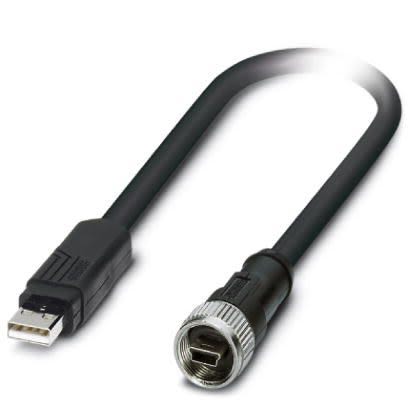 Phoenix Contact Cable USB, Con A. USB A Macho, Con B. USB A Hembra, Long. 1m
