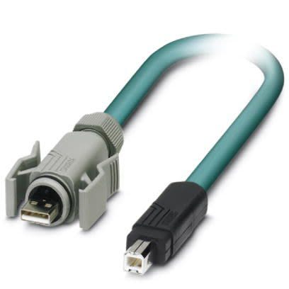 Phoenix Contact Câble USB, USB B Vers USB A, 5m