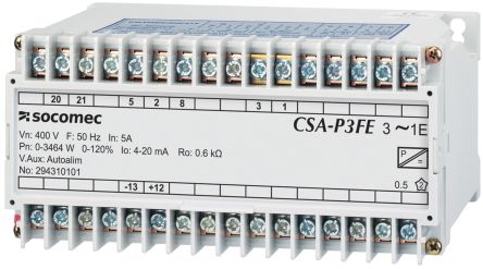 Socomec 192Y Strommessumformer, Transducer, Strom, Spannung 400V Ac EIN / Digital