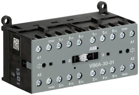 ABB Contactor GJL121 De 3 Polos, 3 NA/1 NC, 16 A, Bobina 24 V Ac, 4 KW