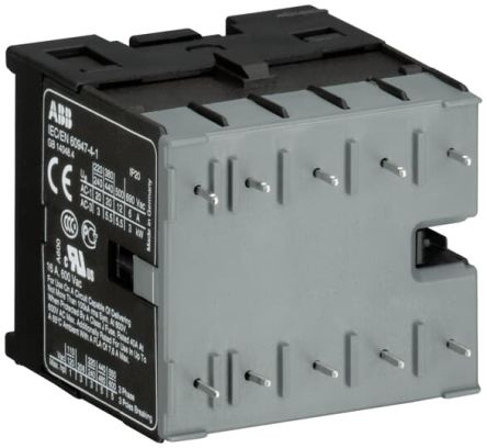 ABB GJL131 Leistungsschütz / 24 V DC Spule, 3 -polig 4NO / 20 A, Steuereinheit