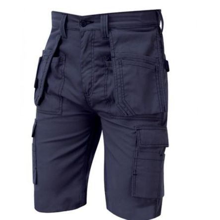 Orn Pantalones Cortos De Trabajo Para Hombre De, 35 % Alg., 65 % Poli. De Color Azul Marino, Talla 30plg
