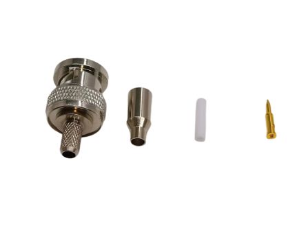 RS PRO Stecker Koaxialsteckverbinder BNC-Steckverbinder, Tafelmontage, Crimp-Anschluss, Gerade