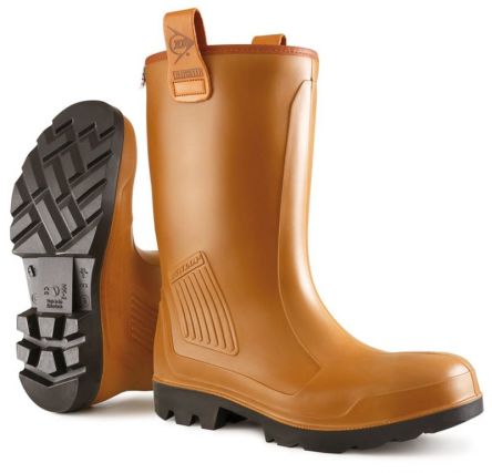 Dunlop Unisex Sicherheitsstiefel Braun, Mit Edelstahl-Schutzkappe EN20345 S5 / UK 12