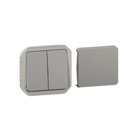 Legrand Interrruptor, Gris, Montaje Pared, IP55, 069506L