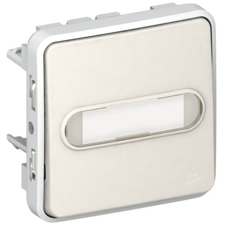 Legrand Lichtschalter Druckknopf-Lichtschalter, 1-polig, 1 Wege Schwarz IP 55 10A