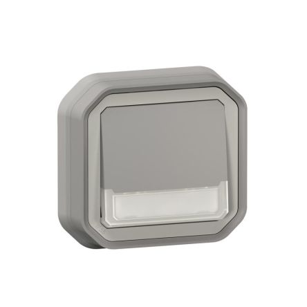 Legrand Grey Push Button Light Switch, 1 Way