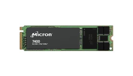 Micron 7400 MAX, M.2 Intern SSD NVMe PCIe Gen 4 X 4, 3D TLC, 800 GB, SSD