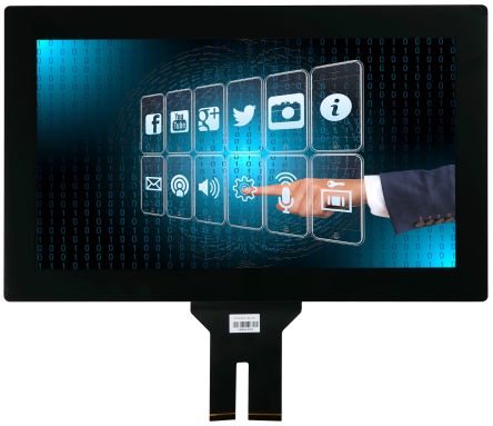 RS PRO TFT-LCD-Anzeige 15.6Zoll HDMI Mit Touch Screen, 1920 X 1080pixels, 344.16 X 193.59mm 12 V LED Dc