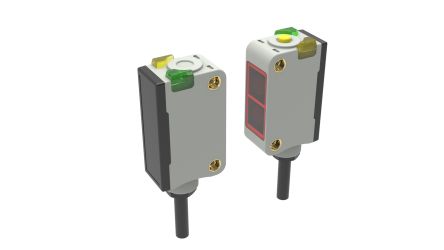 RS PRO Rechteckig Optischer Sensor, Durchgangsbalken, Bereich 20 M, NPN Schließer/Öffner Ausgang, Anschlusskabel,