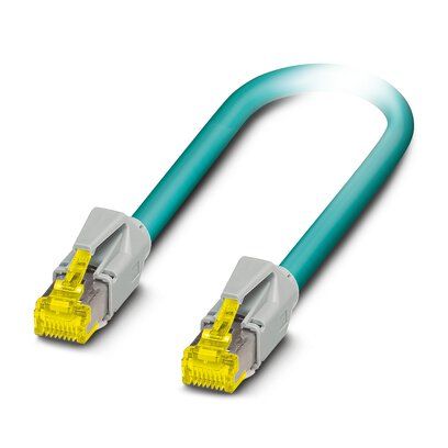 Phoenix Contact Ethernetkabel Cat.6a, 2m, Blau Patchkabel, A RJ45 Stecker, B RJ45