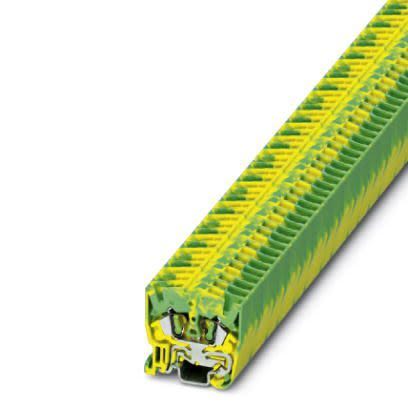 Phoenix Contact MSB Series Green, Yellow Terminal Block, 1-Level, Spring Cage Termination