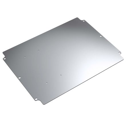 Rose Galvanised Steel Mounting Plate For Use With Polyester Standard Enclosures 02.4140xx, 387mm