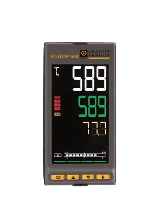 Pyro Controle STATOP 500 PID Temperaturregler Tafelmontage, 3 X Relais Ausgang, 100 →240 V Ac, 45mm
