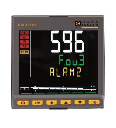 Pyro Controle STATOP 500 Panel Mount PID Temperature Controller, 96mm 1 Dedicated Input, 4 Output Relay, 100 →
