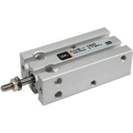 SMC Pneumatic Piston Rod Cylinder - 20mm Bore, 80mm Stroke, CU Series, Double Acting