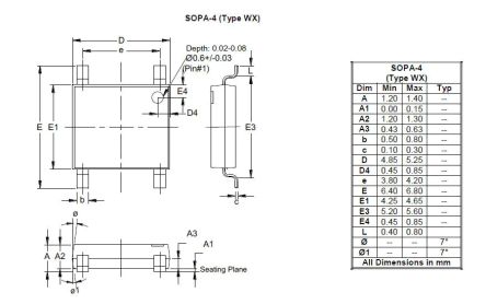 DiodesZetex Brückengleichrichter, Vollbrücke 1000V SMD SOPA-4
