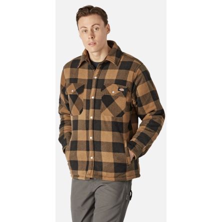 Dickies Portland Herren Arbeitshemd, L, 100 % Polyester Rot