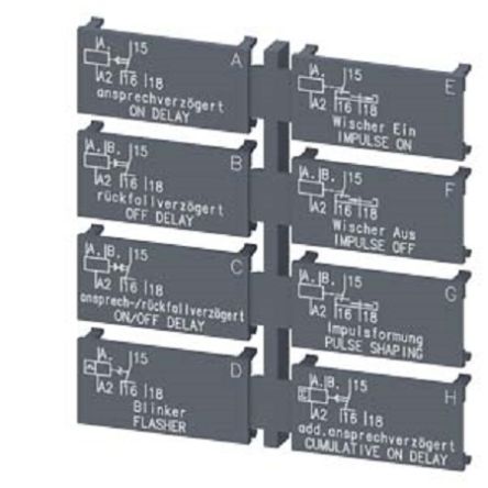 Siemens Relais-Etikett Etikett Für Sirius 3RP20, Lieferung Mit 8 Stück