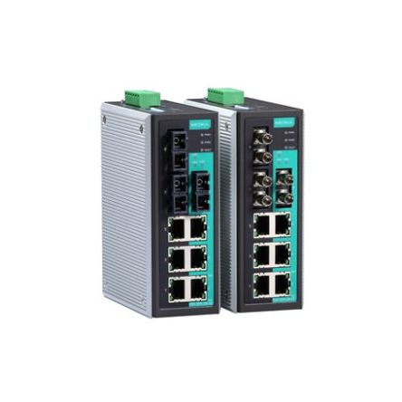 MOXA Unmanaged Ethernet Switch, 6 X RJ45 / 100Mbit/s, Bis 5km, 9.6 → 60V Dc