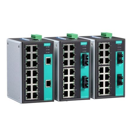 MOXA Unmanaged Ethernet Switch, 15 RJ45 Ports, 100Mbit/s Transmission, 9.6 → 60V Dc